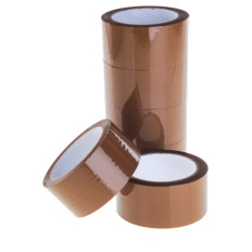 Product picture:  Tape Solvent 48 mm x 66 m BROWN / 6 pcs