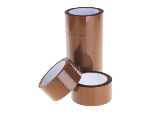 [00076018]  Tape Solvent 48 mm x 66 m BROWN / 6 pcs
